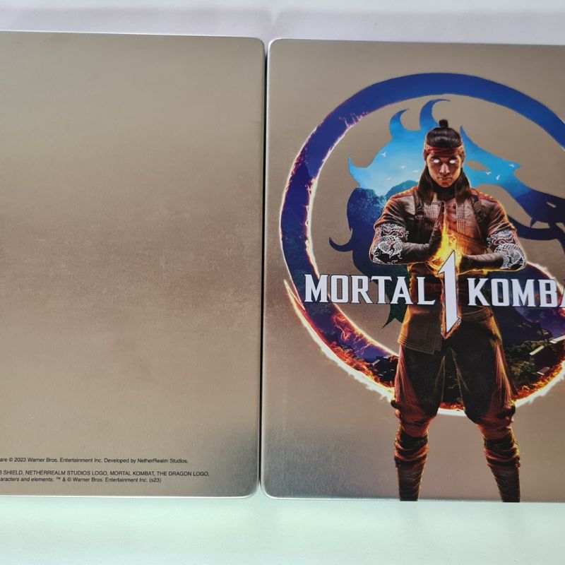 Jogo Mortal Kombat 1 Steel Case Edition Playstation 5 Mídia Física Cinza