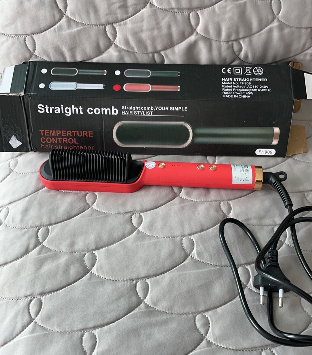 Straight Comb Nova | Produto p/ Cabelos Feminino Straight Comb Nunca ...