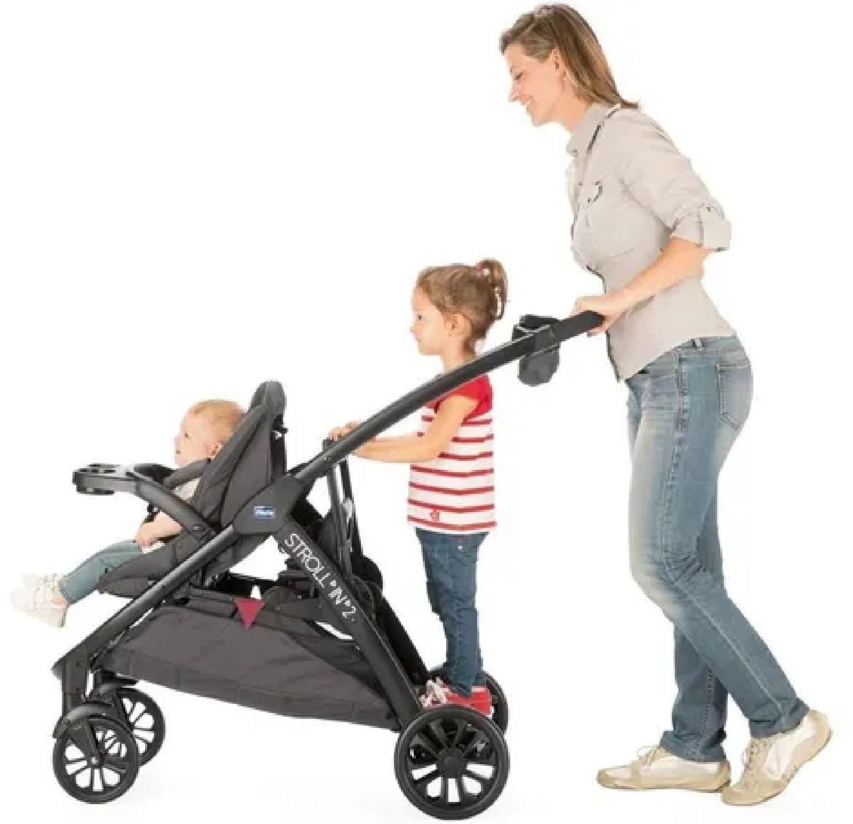 Strollin2 É O Carrinho Ideal para Transportar Duas Crianças de ...