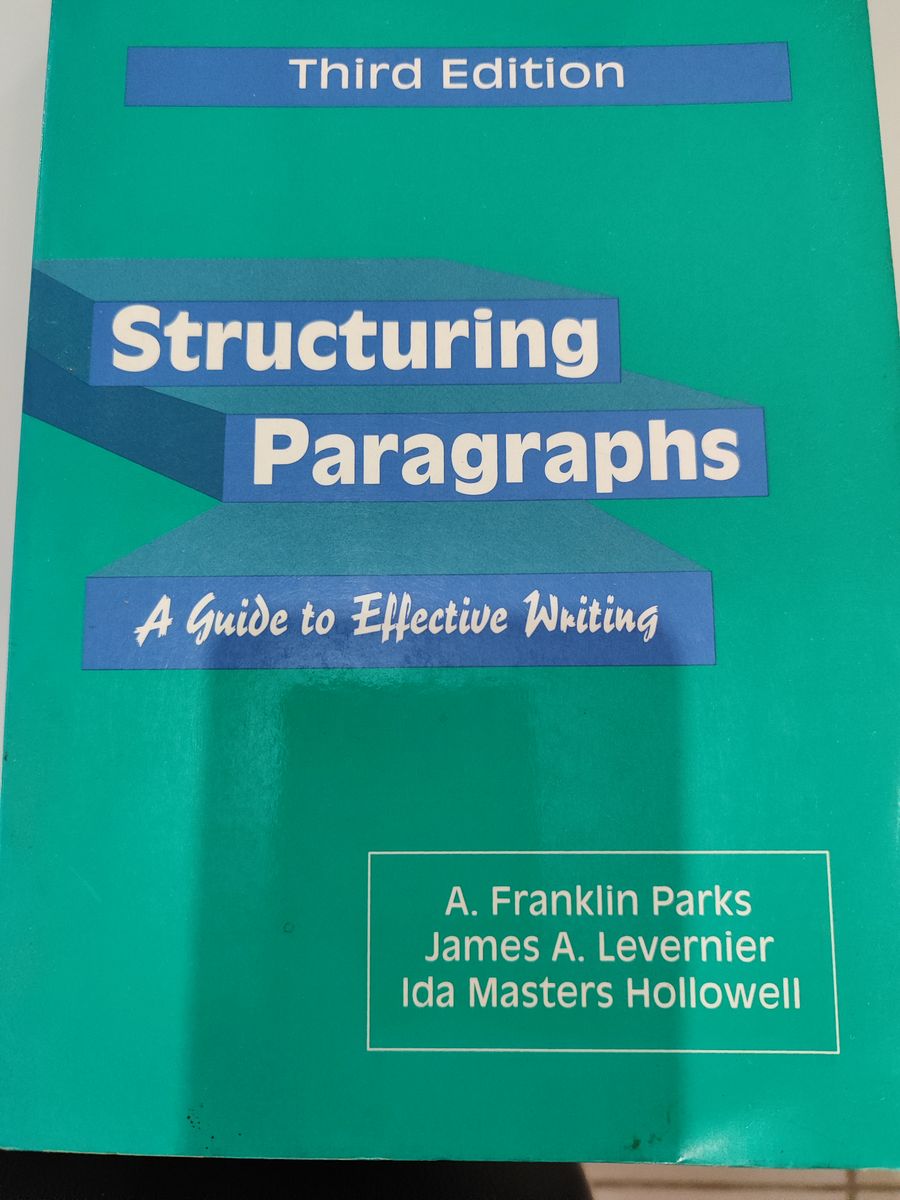 Structuring Paragraphs: a Guide To Effective Writing | Livro St. Martin ...