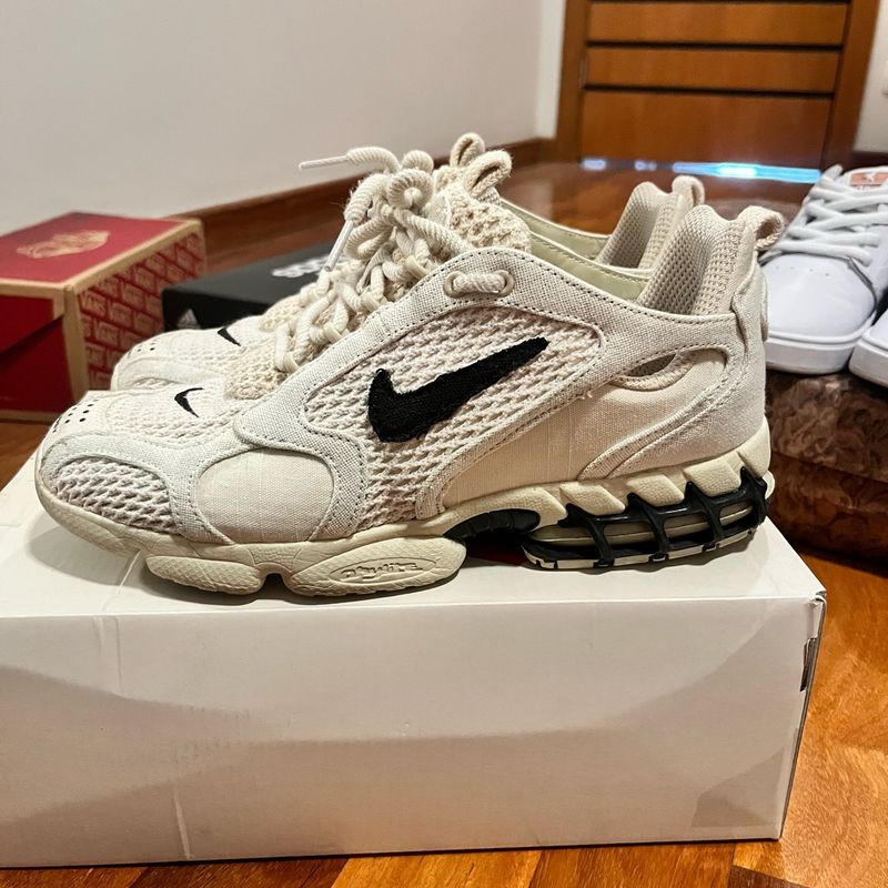 Stussy X Nike Air Zoom Spiridon Caged Fossil | Nike Usado
