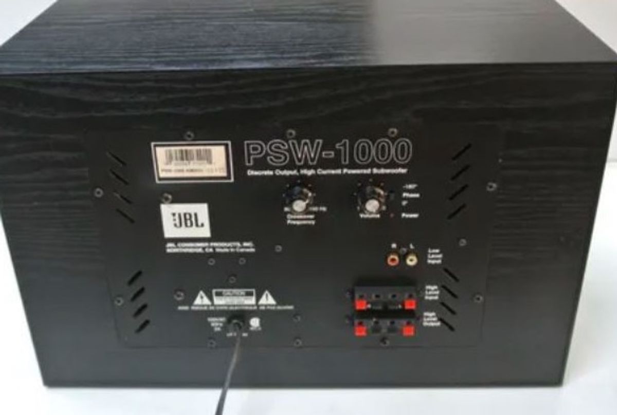 Subwoofer Jbl Psw1000 12 Polegadas Item de Música Jbl Usado 51003919