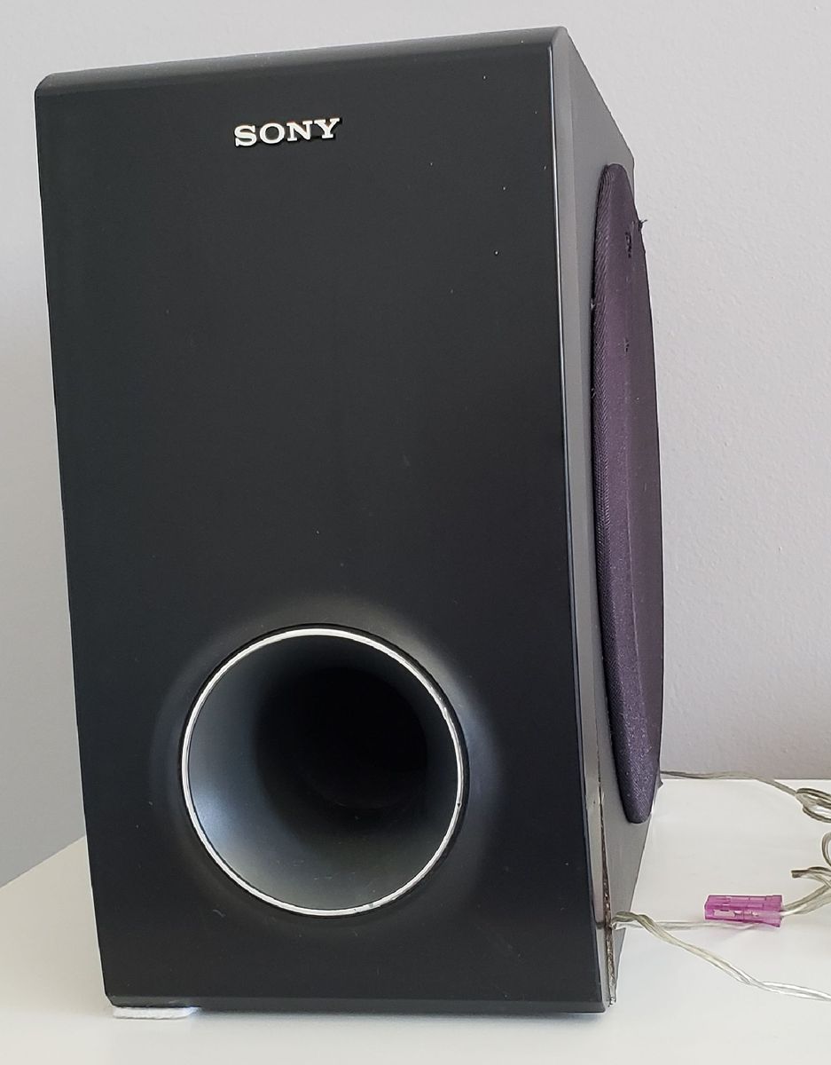 Subwoofer Sony Ss Ws84 para Home Theater Item de Música Sony Usado 33416483 enjoei