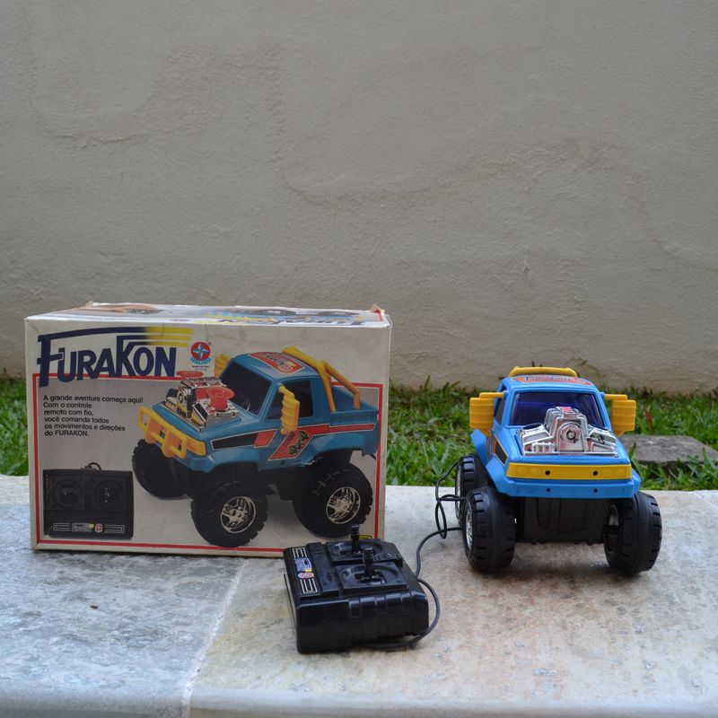 Brinquedo Antigo Carro Controle Remoto Furakon Da Estrela