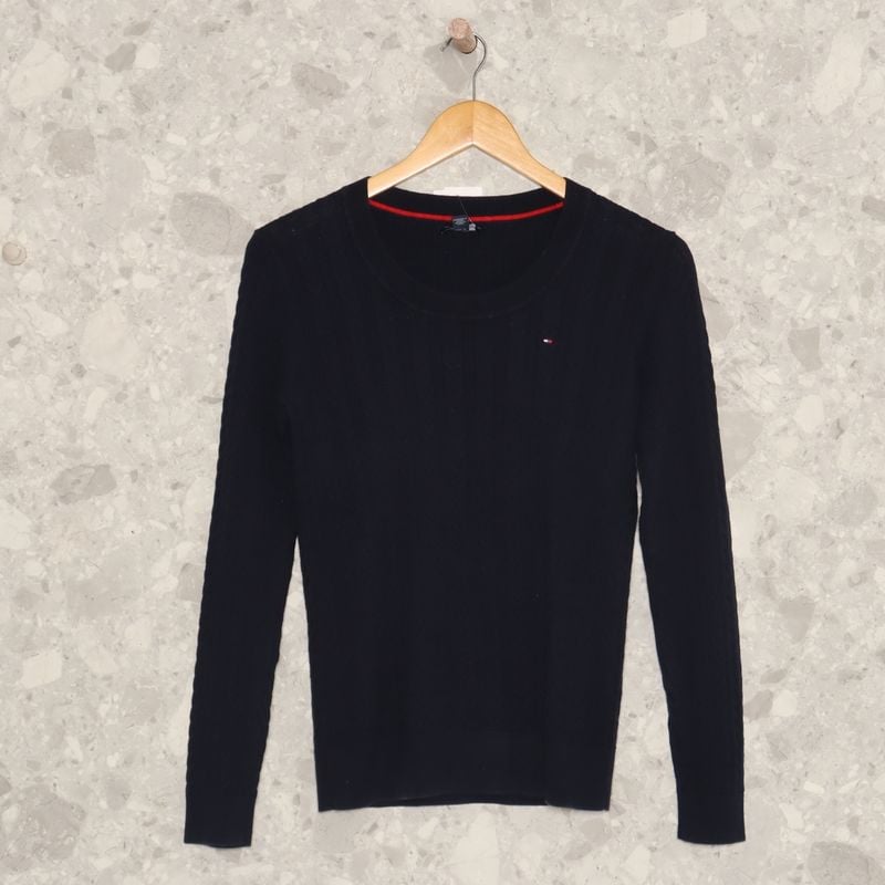 Suéter Azul Marinho Tommy Hilfiger Casaco Feminino Tommy