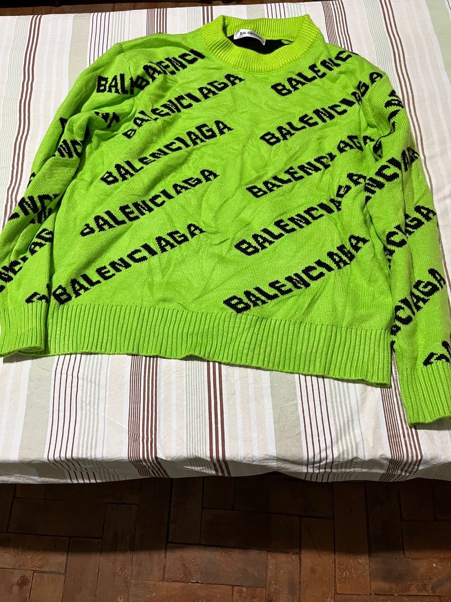 Sudadera balenciaga verde online neon