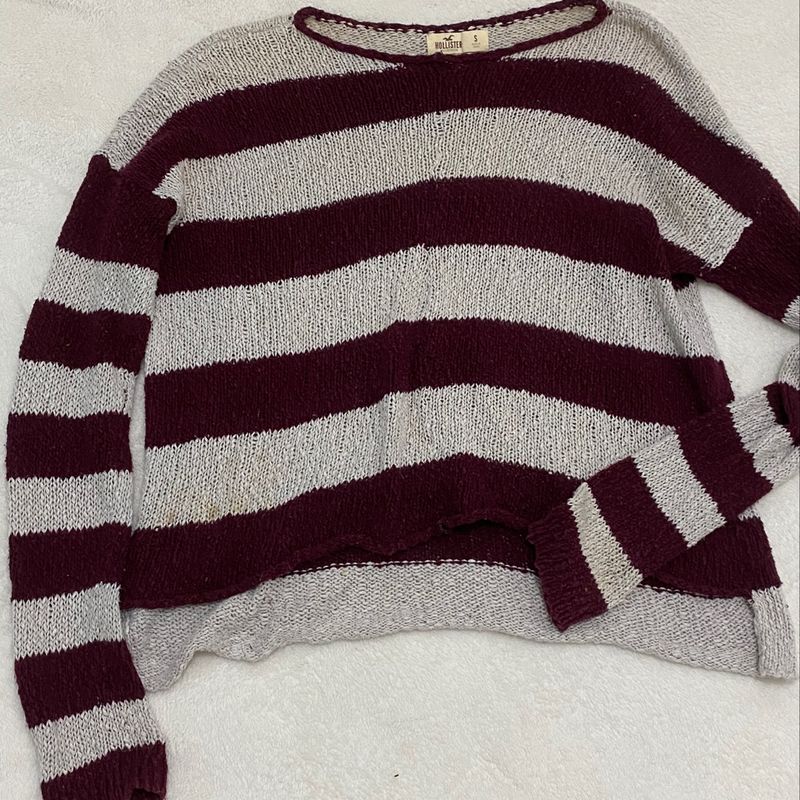 Su ter Bord de Tric Marca Hollister Tamanho P Blusa Feminina