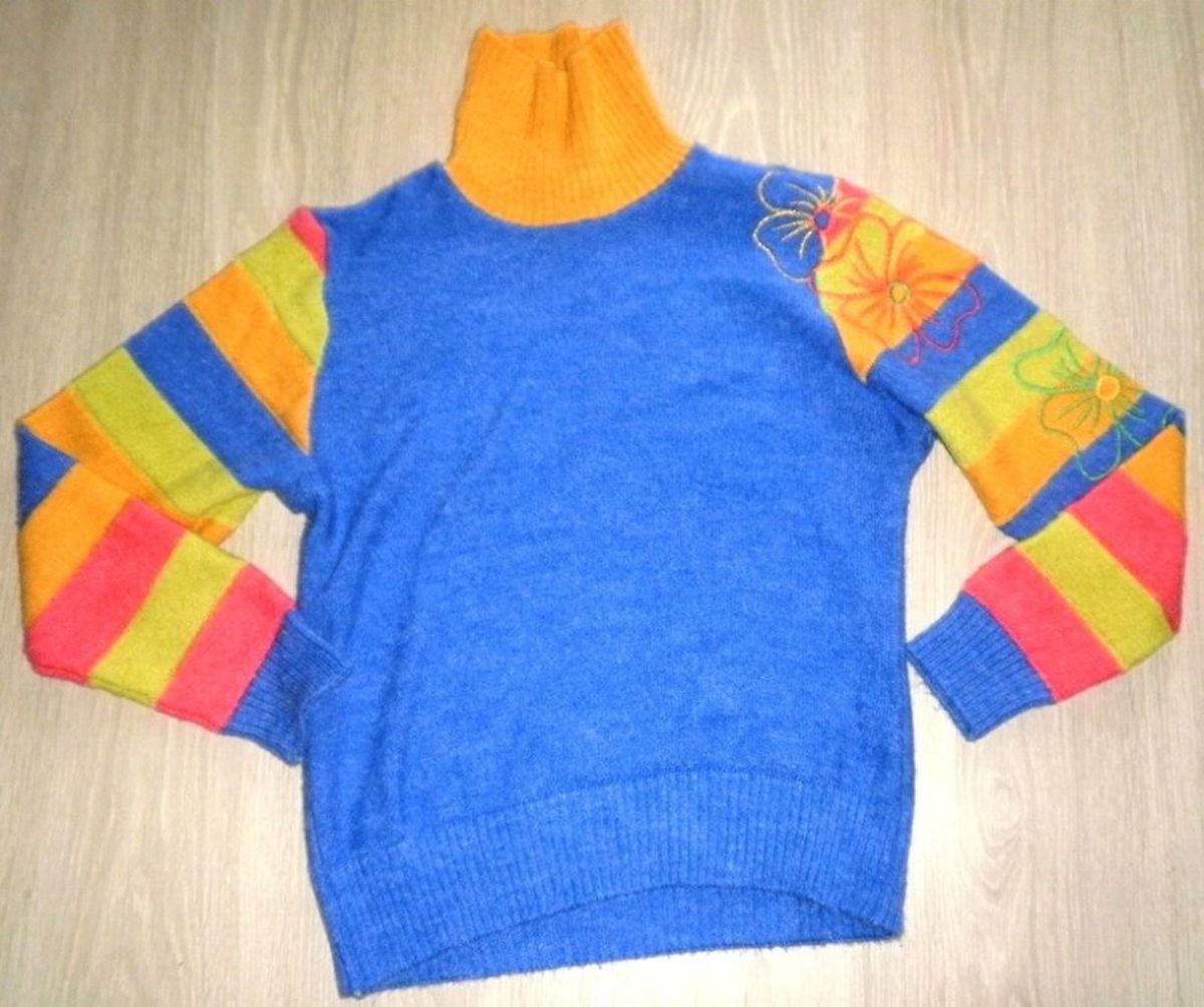 suéter colorido - blusas sem marca