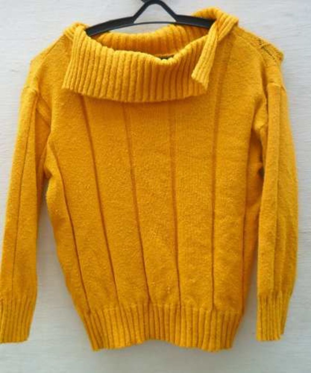 sueter feminino amarelo