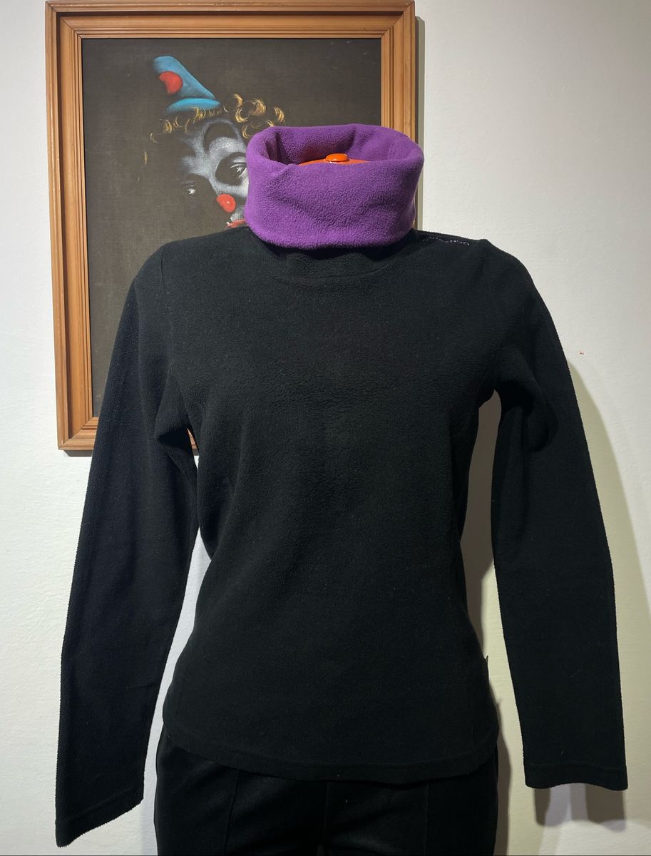 Suéter Fleece Gola Rolê Quechua Casaco Feminino Quechua Usado