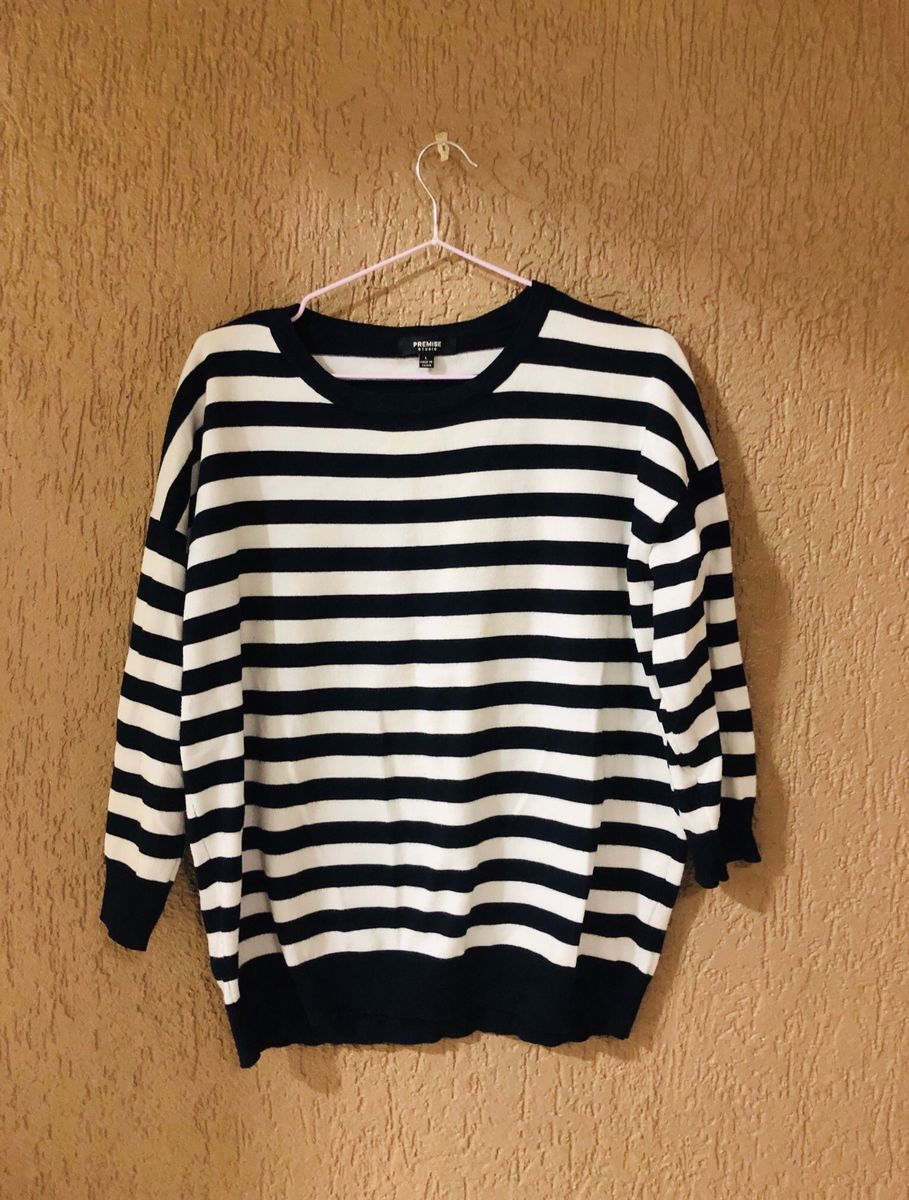 Suéter Importado Listrado Blusa Feminina Premise Studio Usado