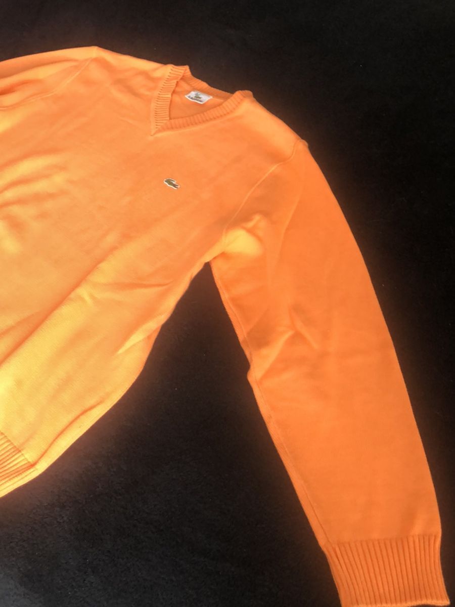 sueter laranja masculino