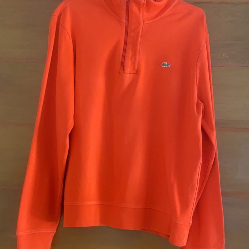 Suéter Masculino Lacoste Laranja Casaco Masculino Lacoste Usado 79245217  enjoei