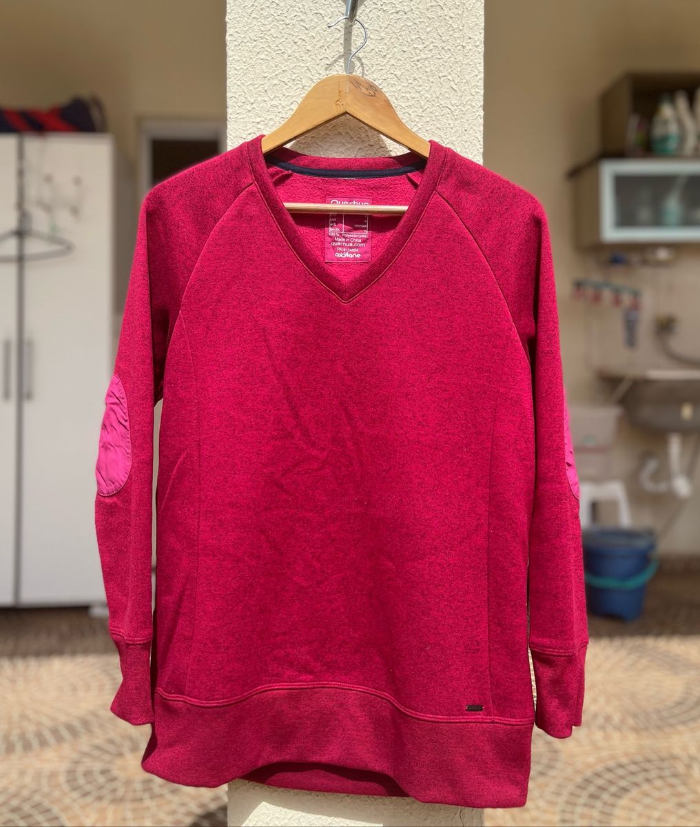 Suéter Peluciado Quechua Blusa Feminina Quechua Usado 75610486 enjoei