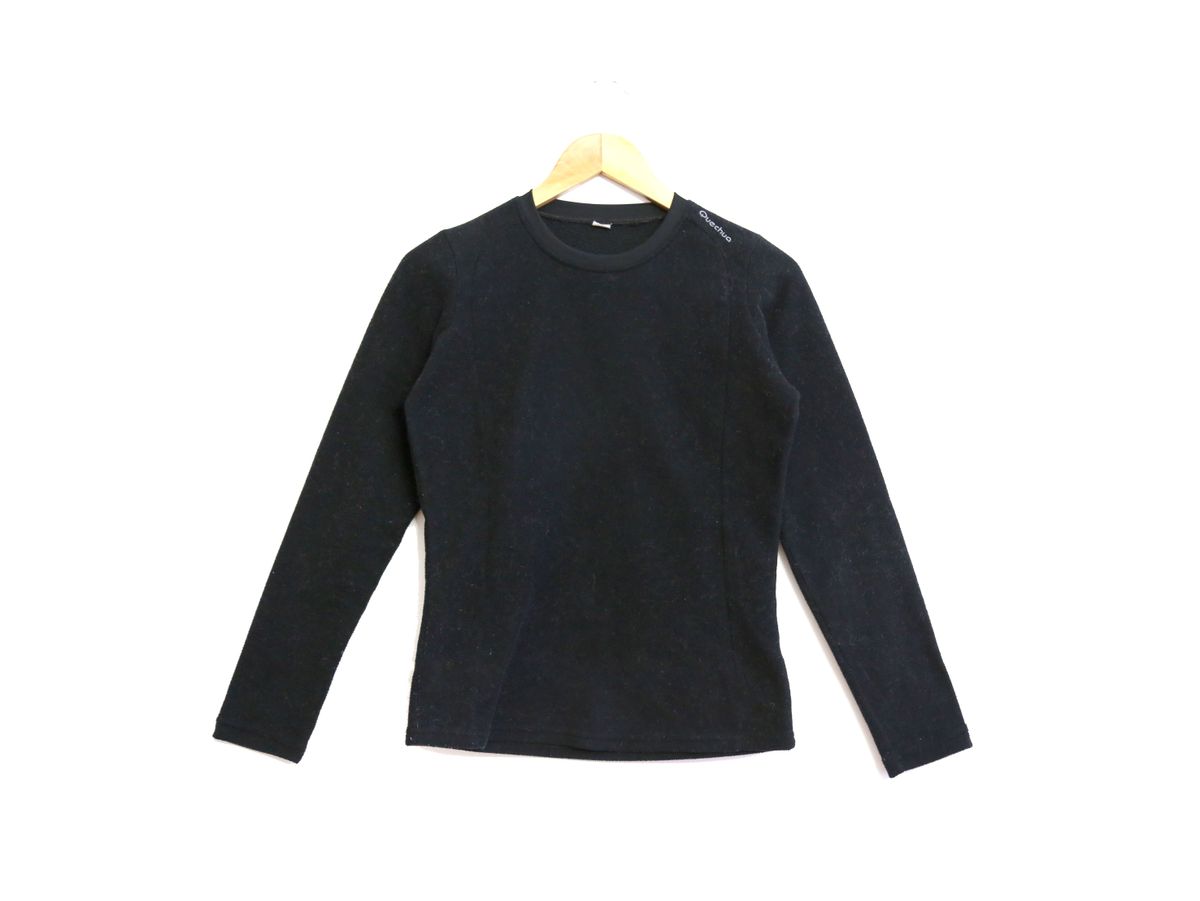 Sueter Quechua Black Blusa Feminina Quechua Usado 51210114 enjoei