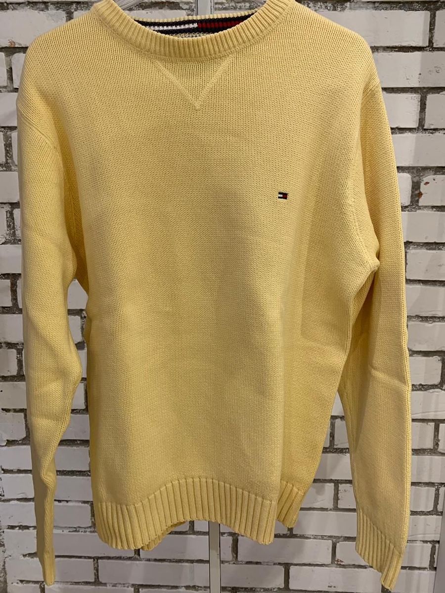 sueter amarelo masculino