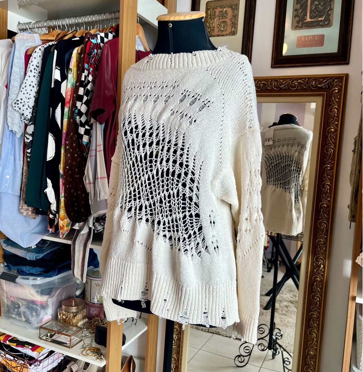 Suéter Tricot Destroyed | Zara Nunca Usado 102982836 | enjoei