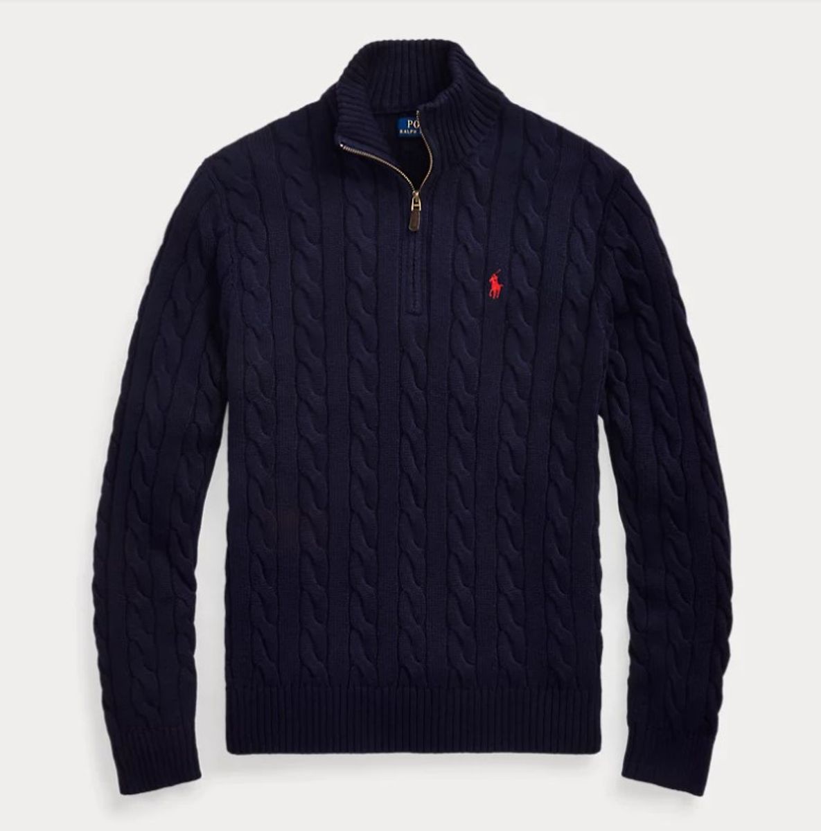 Suéter Tricotado Ralph Lauren Quarter-zip | Casaco Masculino Polo Ralph ...