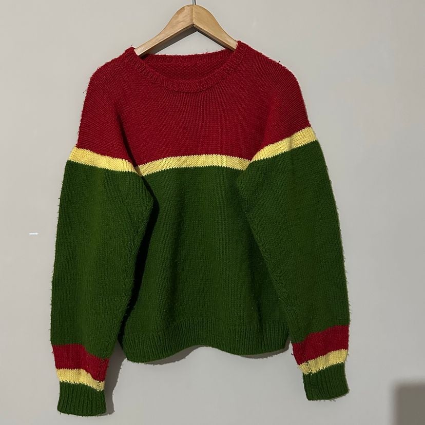 suéter vintage g lã grosso unissex - suéters & cardigans vintage 
