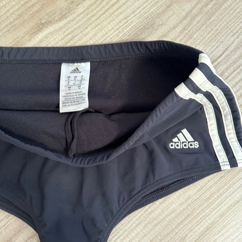 Sunga Adidas 3 Listras Preta Tam M, Roupa Esportiva Masculino Adidas Usado  92650389