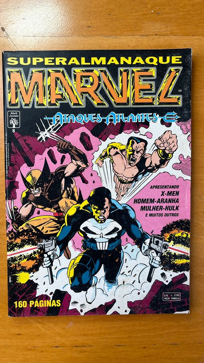 Super Almanaque Marvel #8 - Ataques Atlantis. Julho93. com X-Men