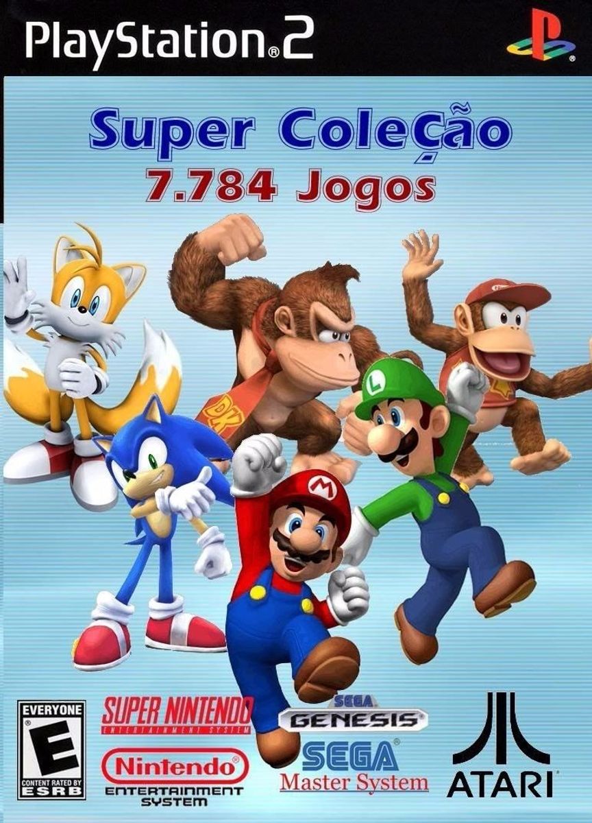 Super Coleção (SNES - MEGA DRIVE - ATARI e muito mais) - PS2