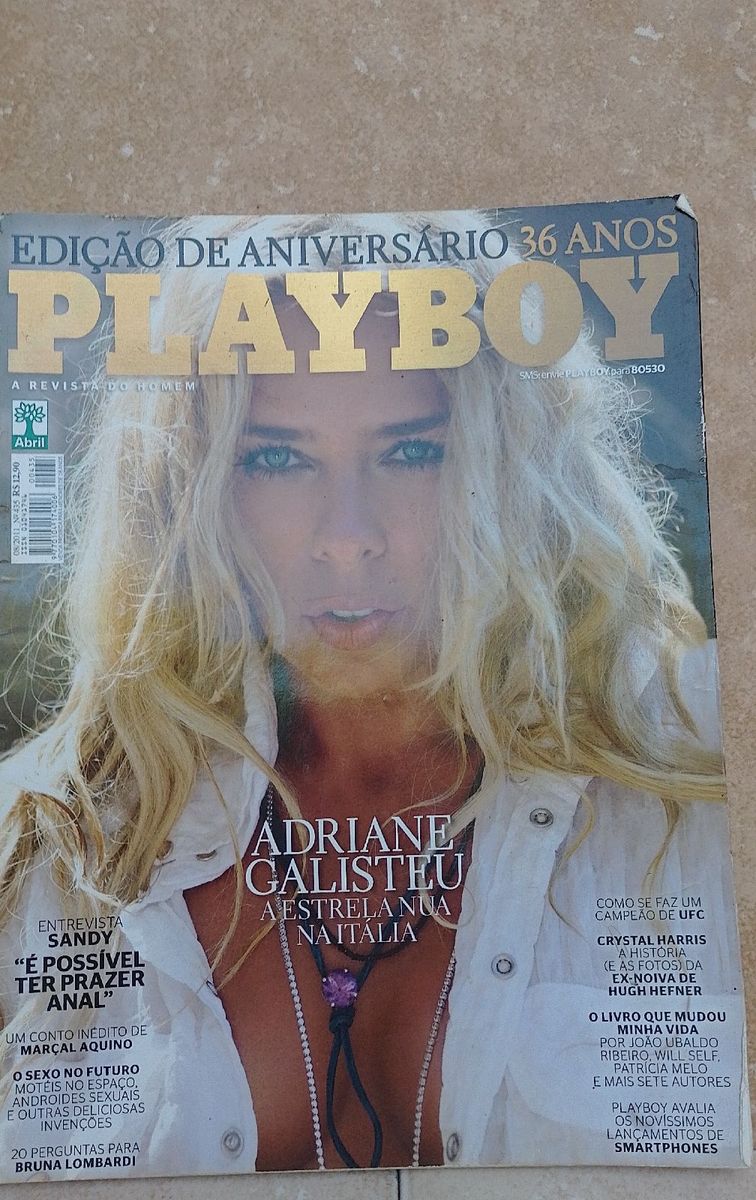 Super Edição de Aniversário da Revista Playboy 36 Anos Adriane Galisteu |  Revista Playboy Usado 90497608 | enjoei