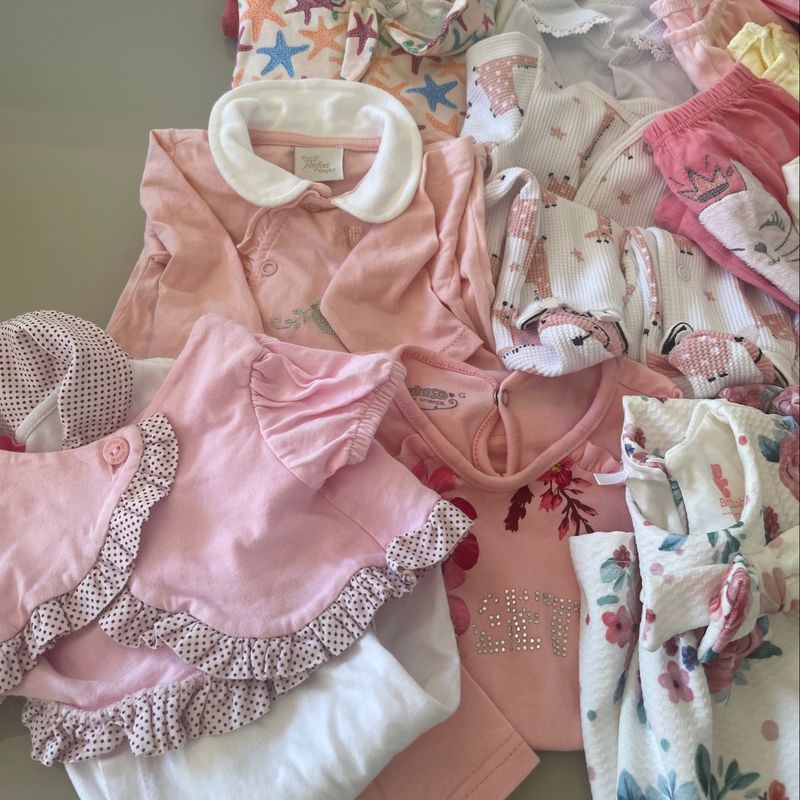 Super Lote de Roupa Bebê Menina | Roupa Infantil para Bebê Usado 91068571 |  enjoei