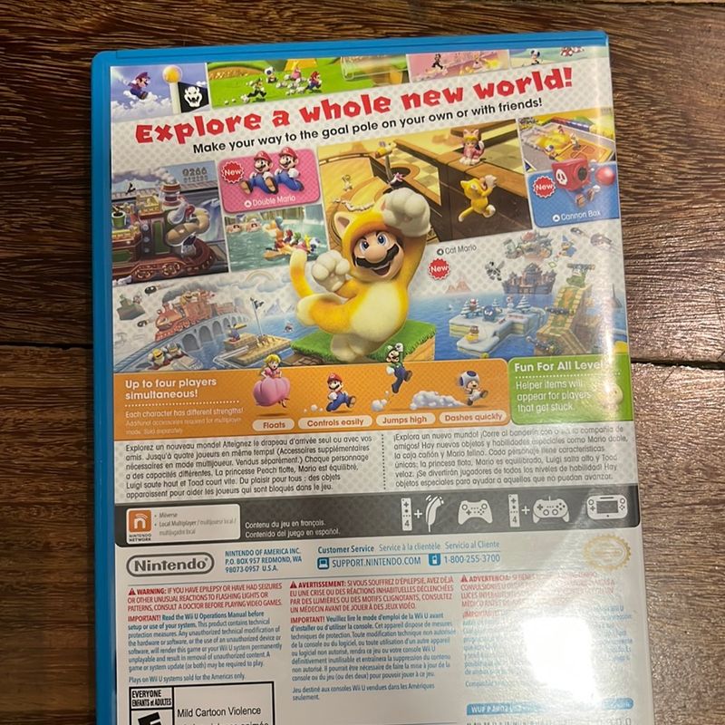 Nintendo Jogo Super Mario 3d World Wii U, Jogo de Videogame Nintendo Usado  49953756