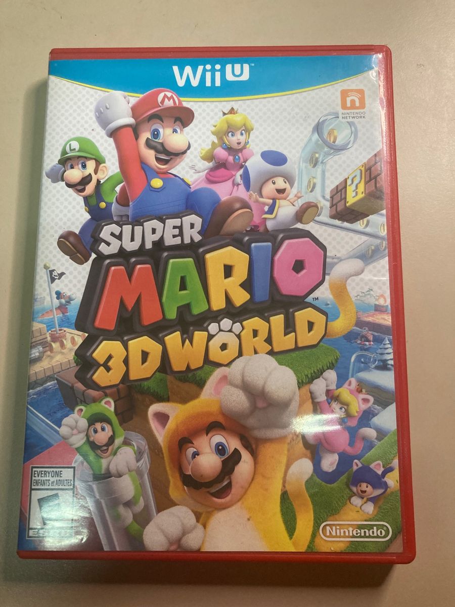 Jogo Lacrado Bluray Novo Super Mario 3d World Nintendo Wii U