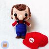 super mário boneco de crochê amigurumi - outros annie crocheter