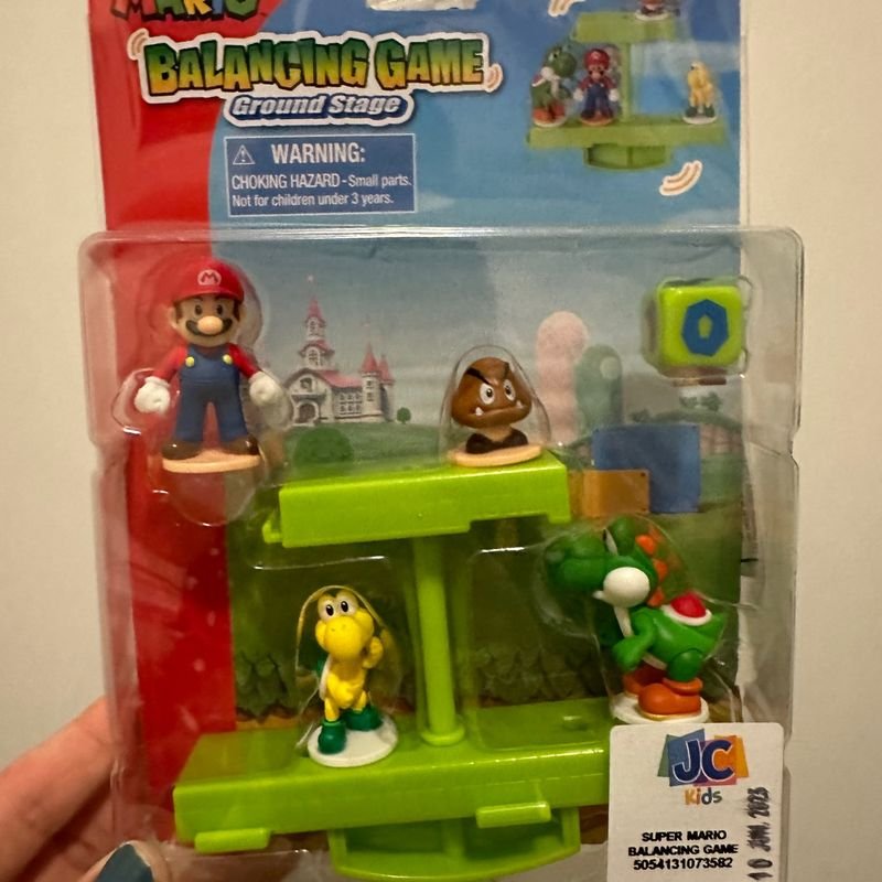 Conjunto De Mini Figuras - Super Mario - Jogo Do Equilíbrio