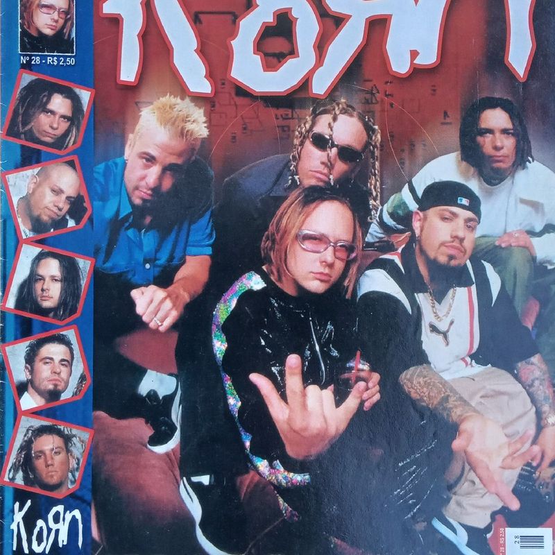 Super Poster Rock Korn Vintage Anos 2000 Raríssimo Coleção Metal