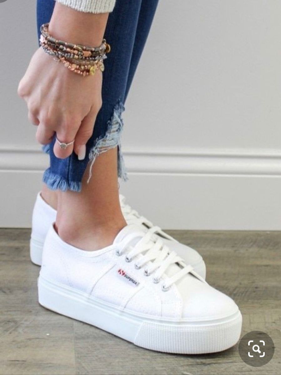 Superga branco sales