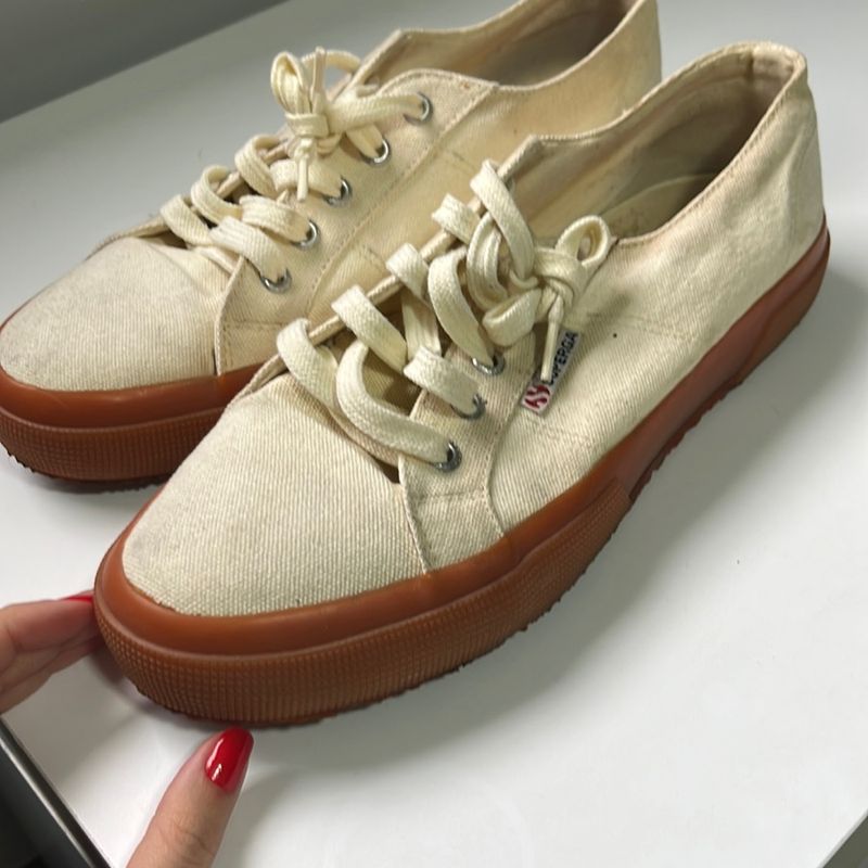 Superga Creme 40 Novo T nis Masculino Superga Usado 89358539