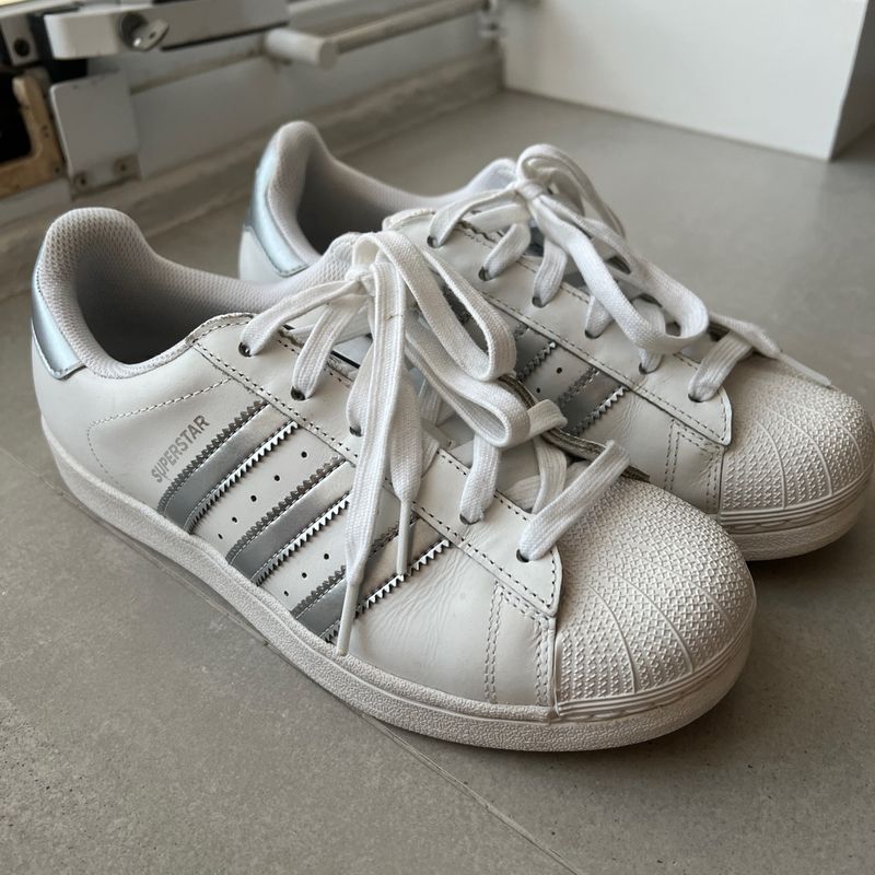 adidas gazelle silver green womens Adidas Superstar II White Matte Silver BR/PRATA