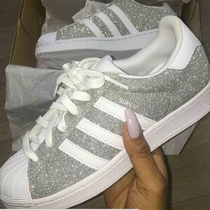 Adidas superstar clearance glitter