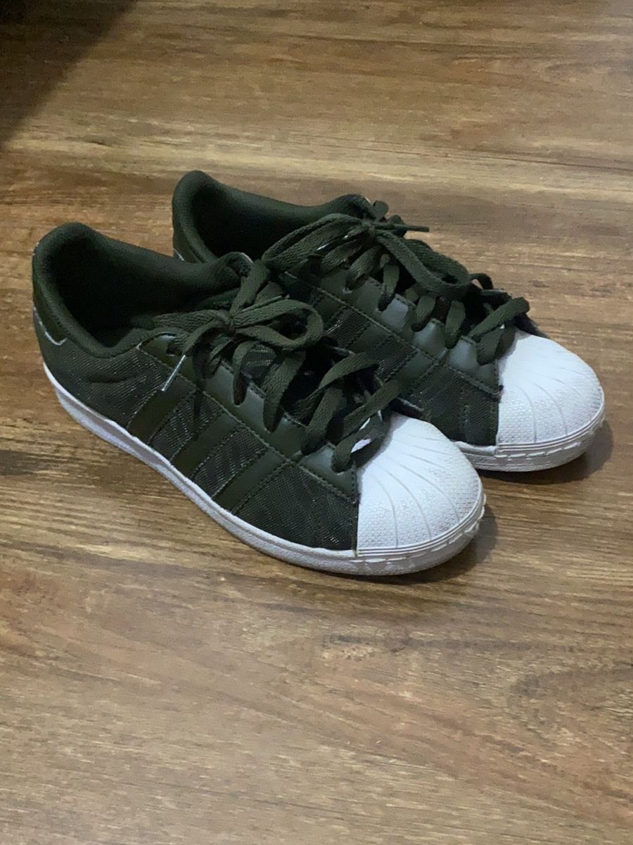 Superstar best sale verde militar