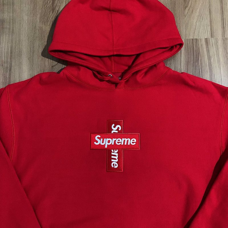 box logo hooded sweatshirt