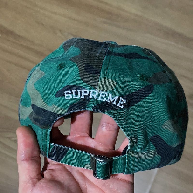 Supreme Pigment Print S Logo 6-Panel Woodland Camo | Supreme Nunca