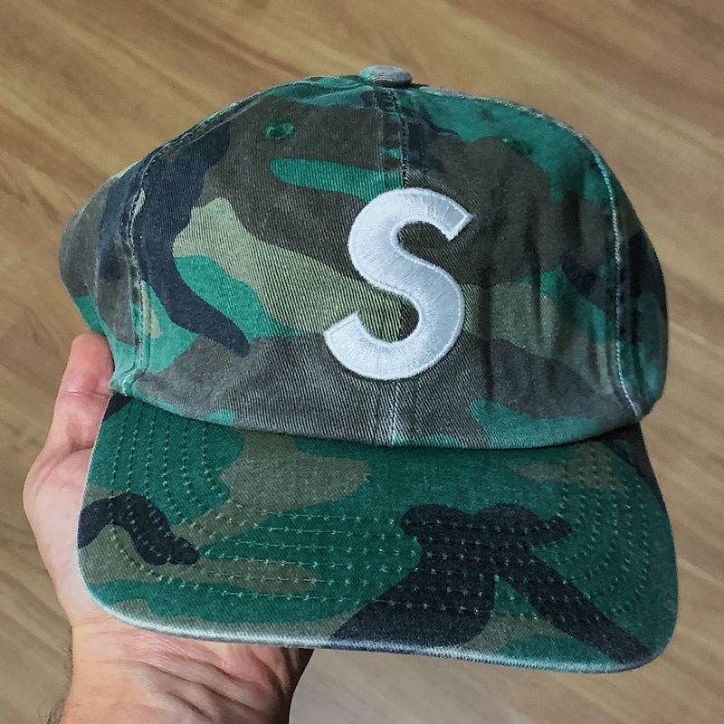 Supreme Pigment Print S Logo 6-Panel Woodland Camo | Supreme Nunca