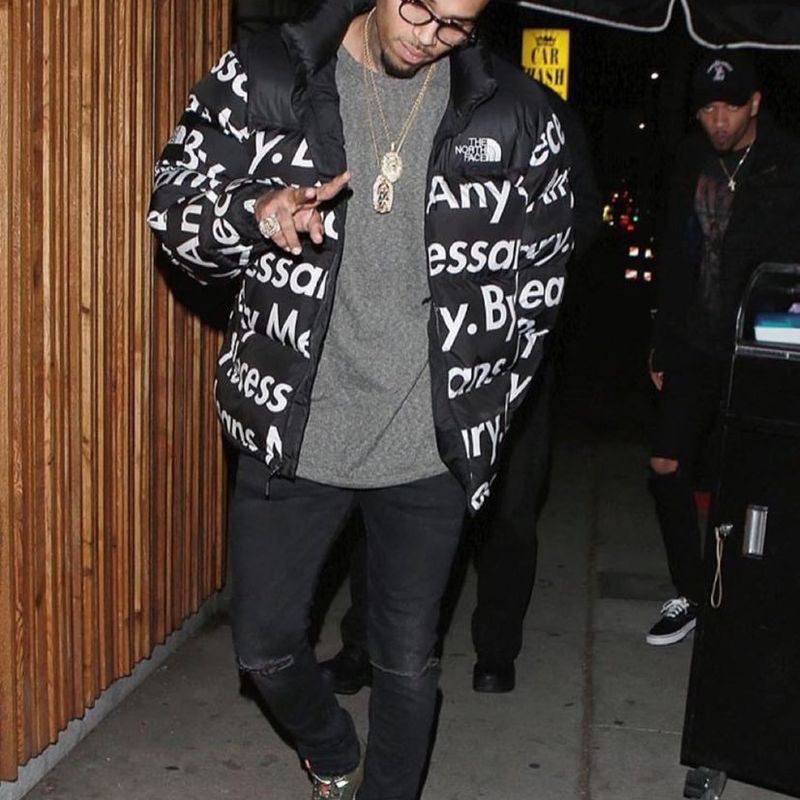 Supreme The North Face By Any Means Nuptse Jacket Black | The