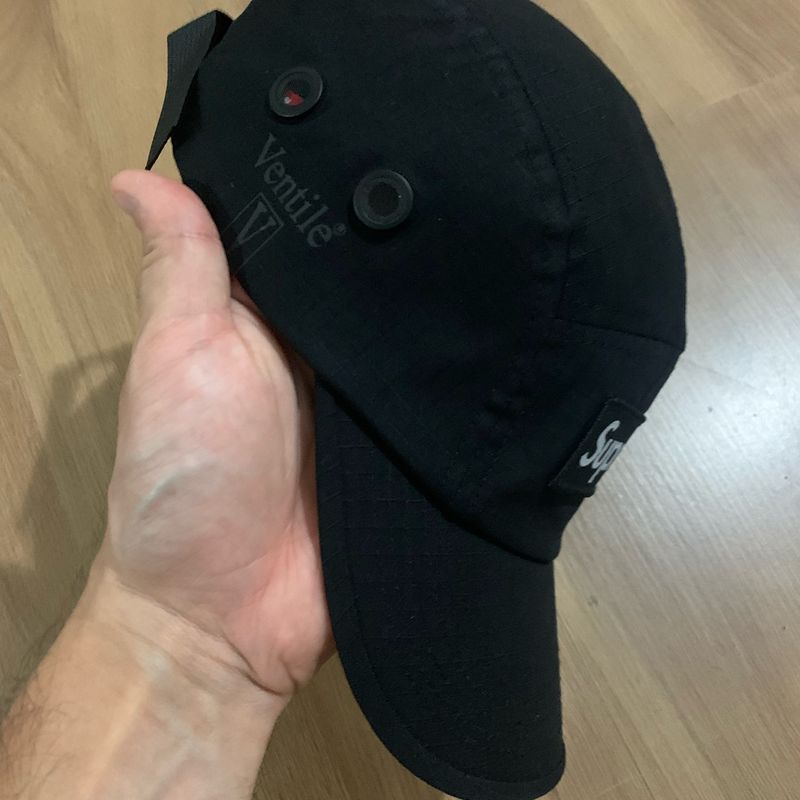 Supreme Ventile Camp Cap (Ss23) Black | Supreme Nunca Usado