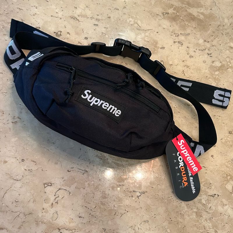 【名作】Supreme Waist Bag 18SS ブラック Cordura Supreme Waist Bag (Ss18) Black | Bolsa Masculina Supreme Nunca