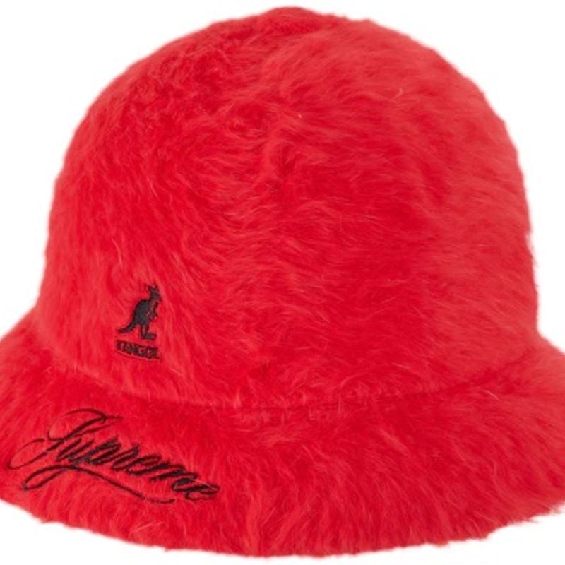 Supreme X Kangol Bucket Hat Vermelho | Nunca Usado 105205233 | enjoei