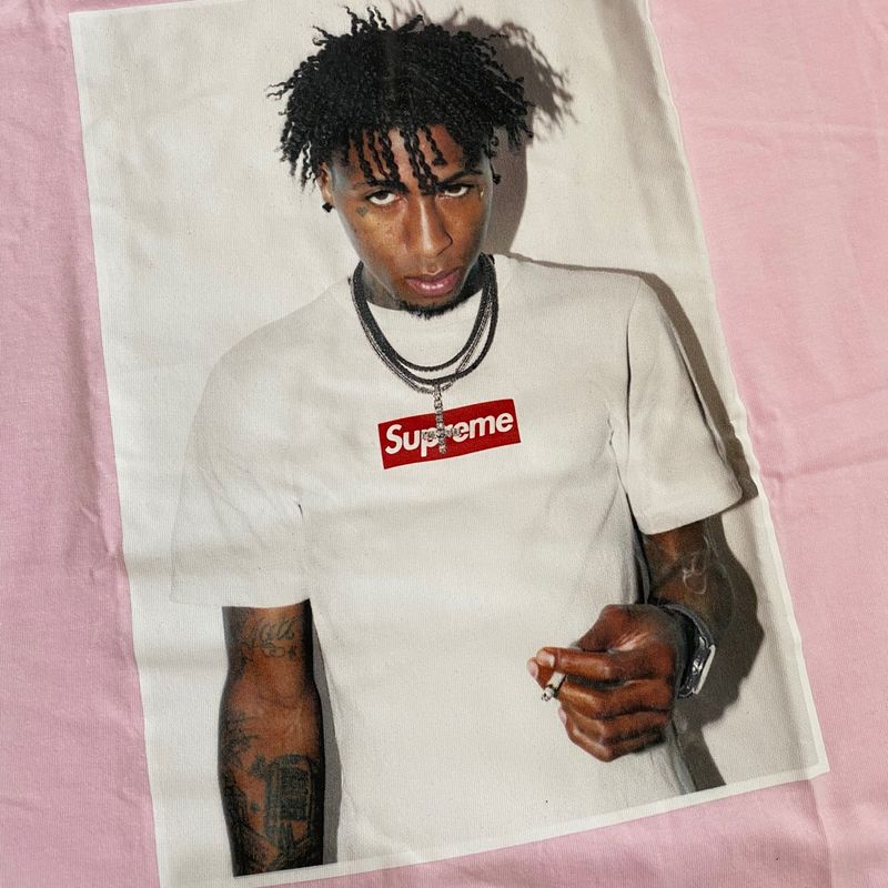 トップス SUPREME Youngboy Tee M Light Pink Supreme X Nba Youngboy - Camiseta 