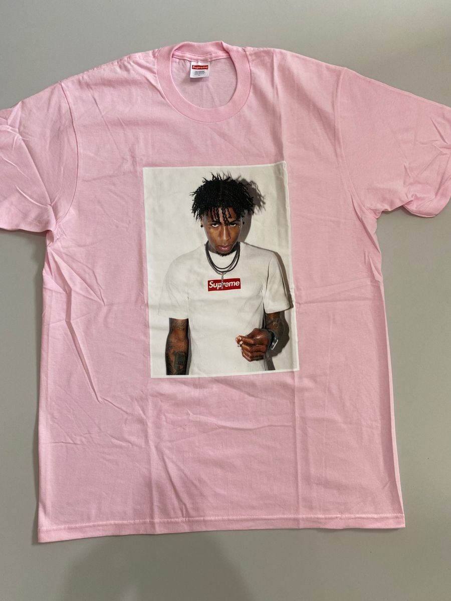トップス SUPREME Youngboy Tee M Light Pink Supreme X Nba Youngboy - Camiseta 