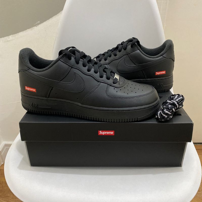 Nike air force store 1 black supreme