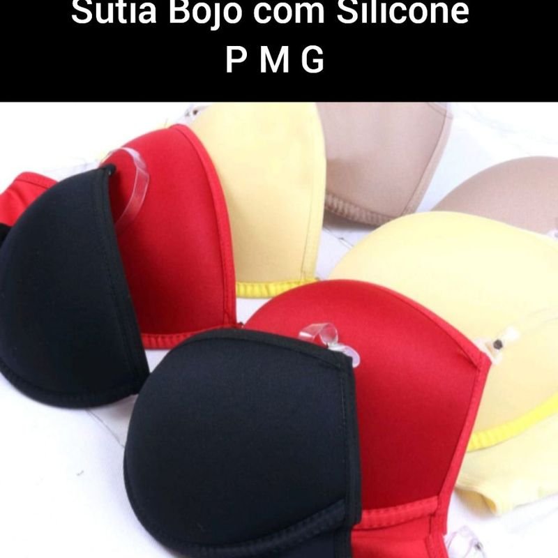 Sutiã com Bojo Silicone P M G  Lingerie Feminina Pop Nunca Usado