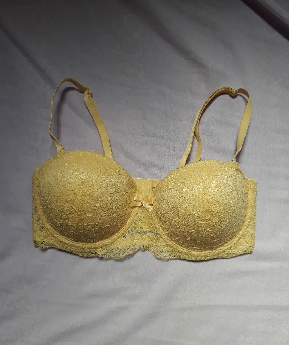 Suti Renda Amarelo Lingerie Feminina Nunca Usado Enjoei